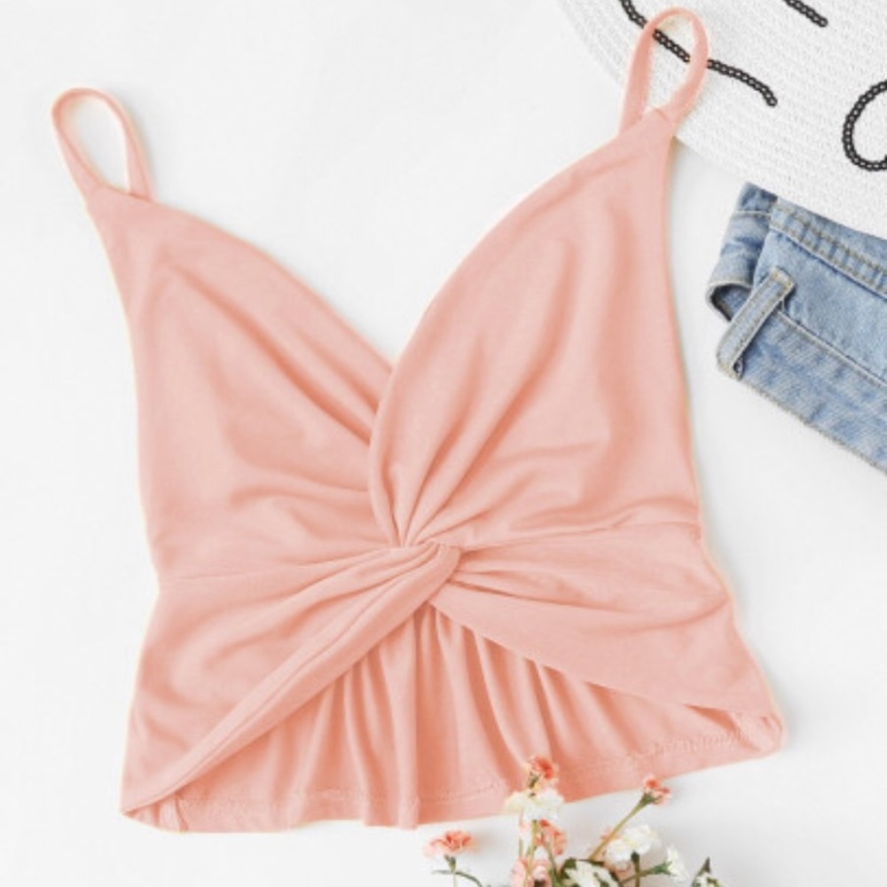 Pink crop top